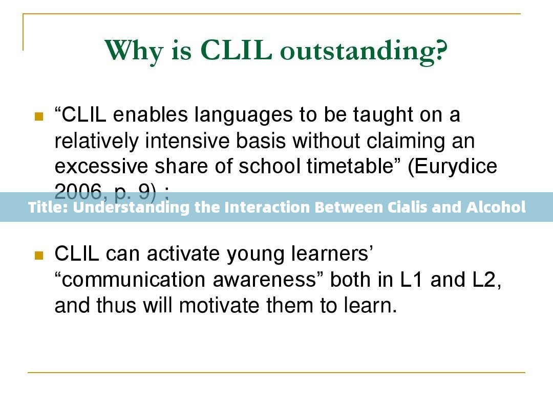 Title: Understanding the Interaction Between Cialis and Alcohol