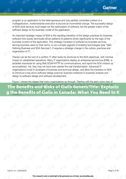 The Benefits and Risks of Cialis GenericTitle: Exploring the Benefits of Cialis in Canada: What You Need to Know