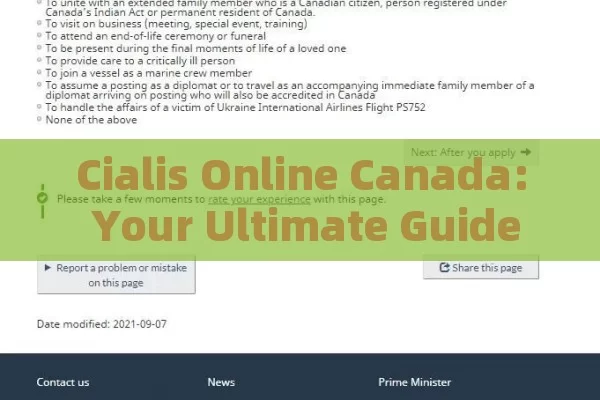 Cialis Online Canada: Your Ultimate Guide, Buy Cialis Online in Canada - Convenience & Privacy