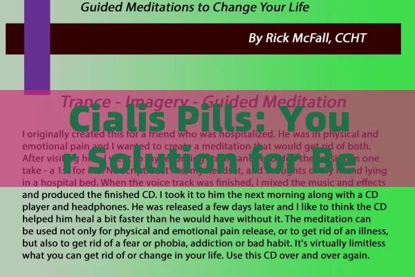 Cialis Pills: Your Solution for Better Health,Cialis Pills: A Comprehensive Guide for Mens Health