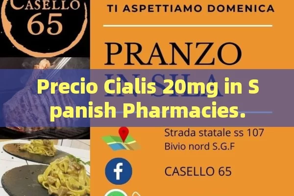 Price Cialis 20mg in Spanish Pharmaceuticals.