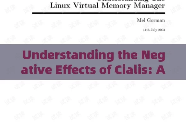 Understanding the Negative Effects of Cialis: A Comprehensive Guide