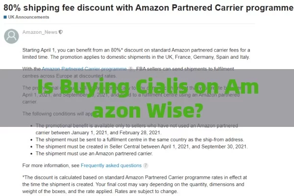 Is Buying Cialis on Amazon Wise?