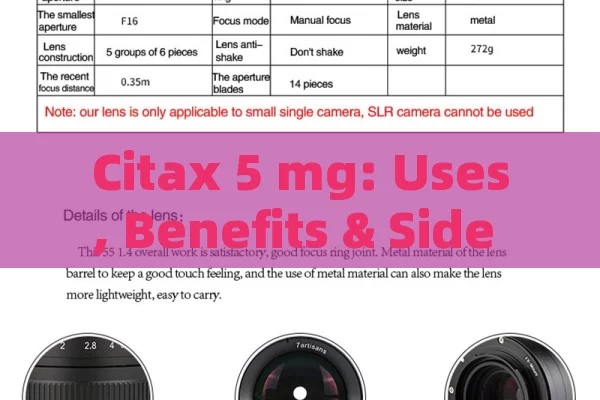 Citax 5 mg: Uses, Benefits & Side Effects Guide