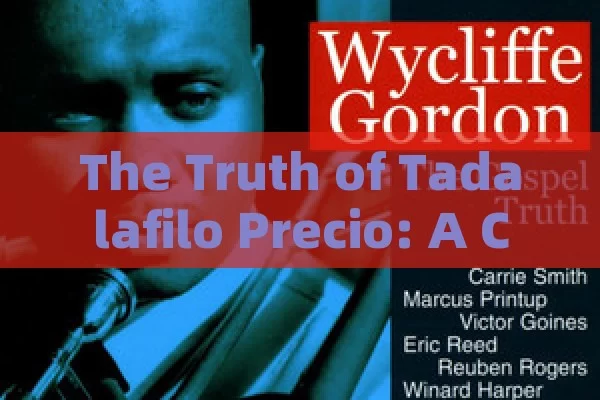 The Truth of Tadalafilo Precio: A Complete Guide